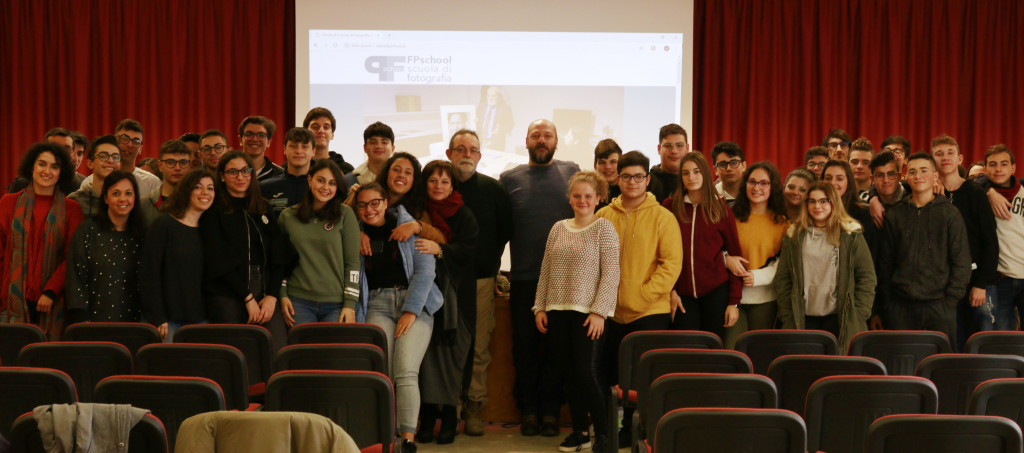 Sandro Iovine e Giafranco Ferrero, durante l'open dey dell'Istituto Tecnico Biagio Amico di Trapani